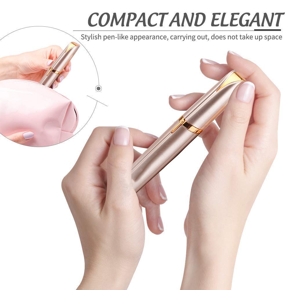 Mini Eyebrow Pen Trimmer With LED Light